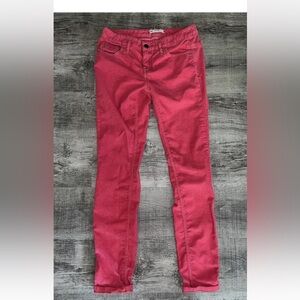 Free People Size 28 Skinny Jeans Pants Pink Corduroy
